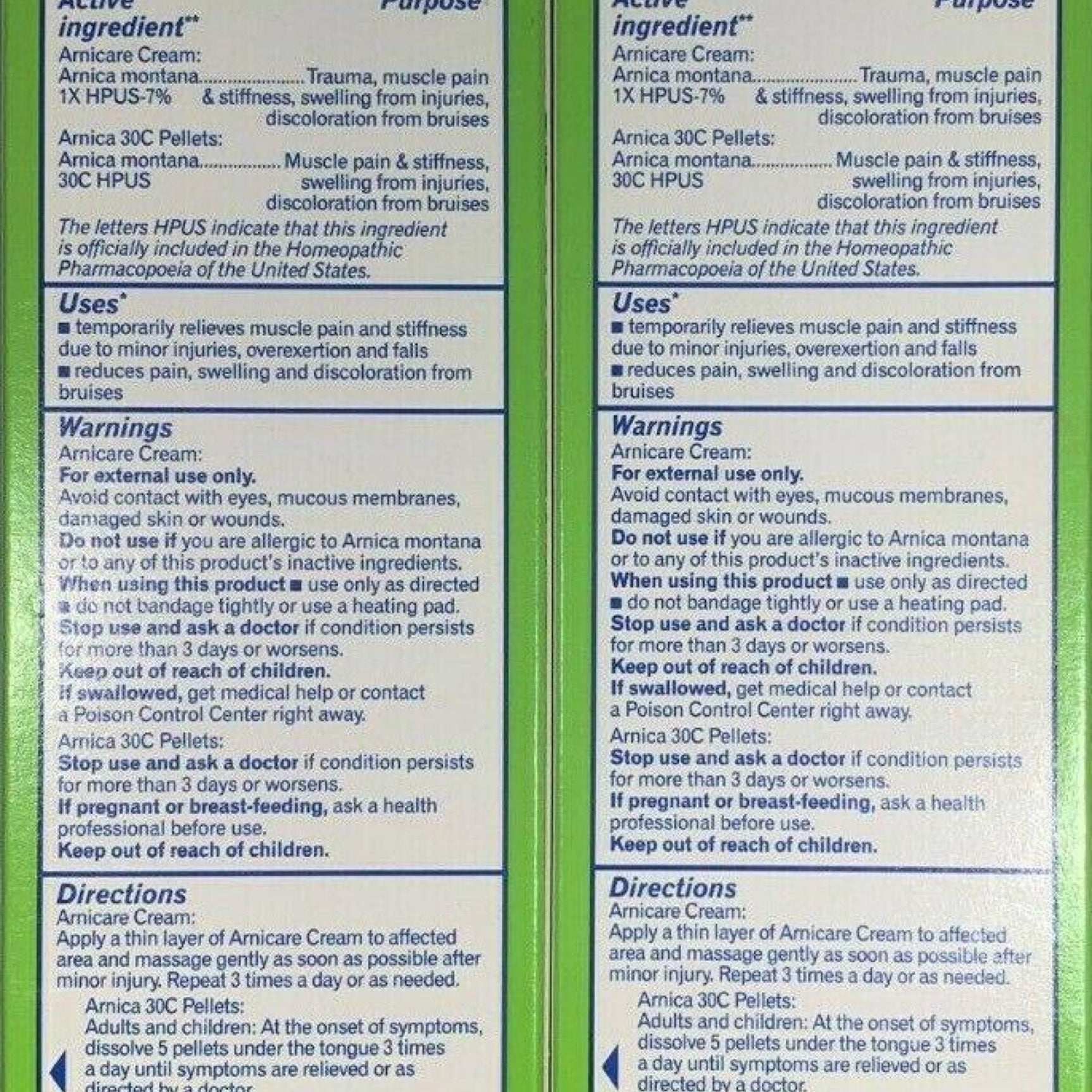 Boiron Arnicare Cream and Arnica 30C Value Pack for Pain Relief, Muscle Soreness, and Swelling from Buising or Injury