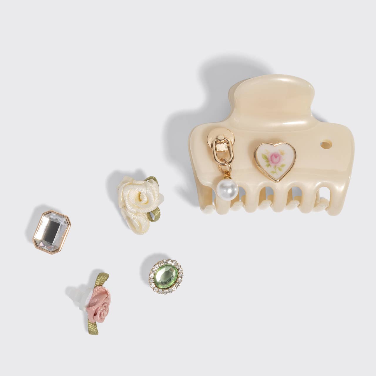 KitschPop™️ Cloud Clip 7pc Set Vintage - Pearlized Cream - Image 3