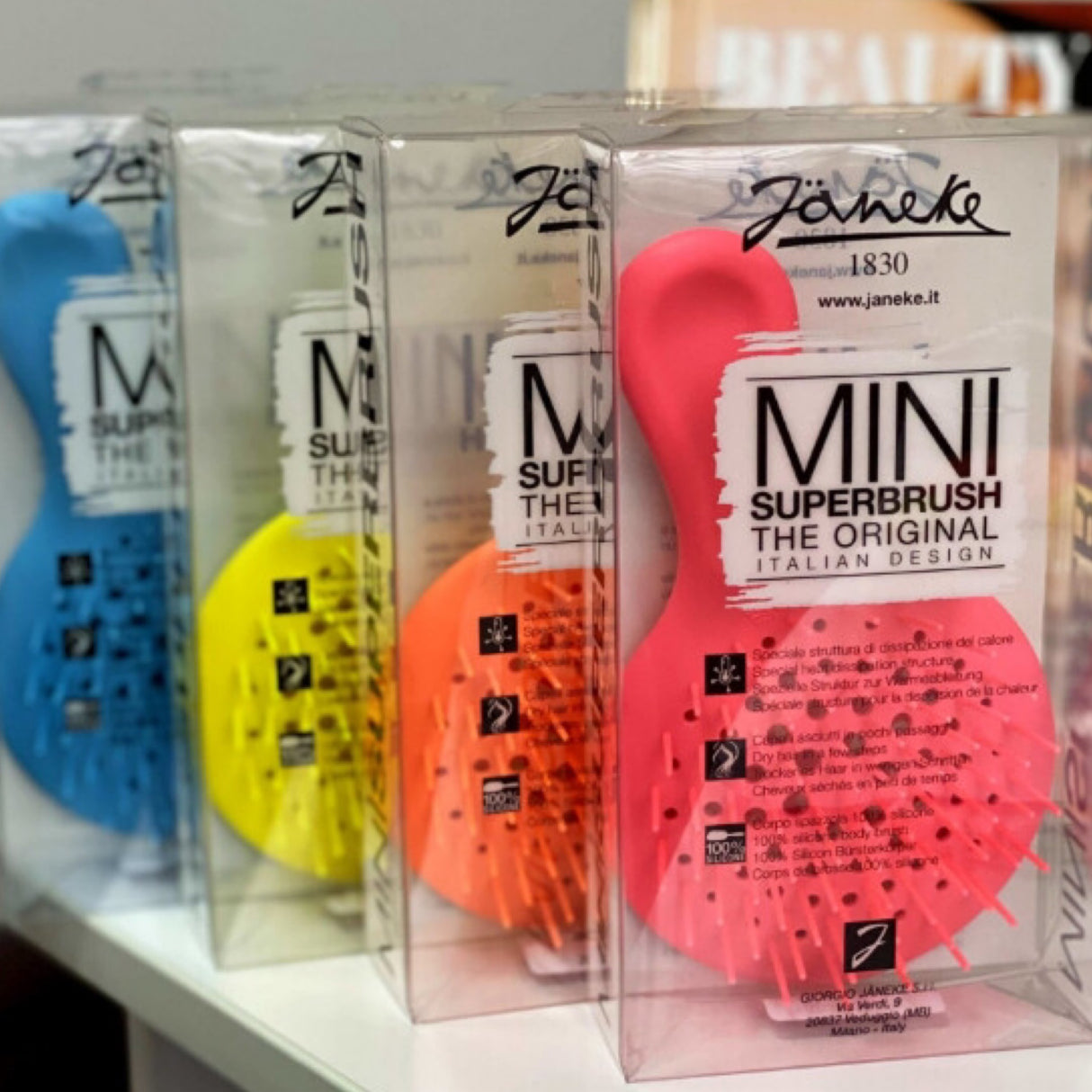 Janeke Mini Superbrush The Original Pink