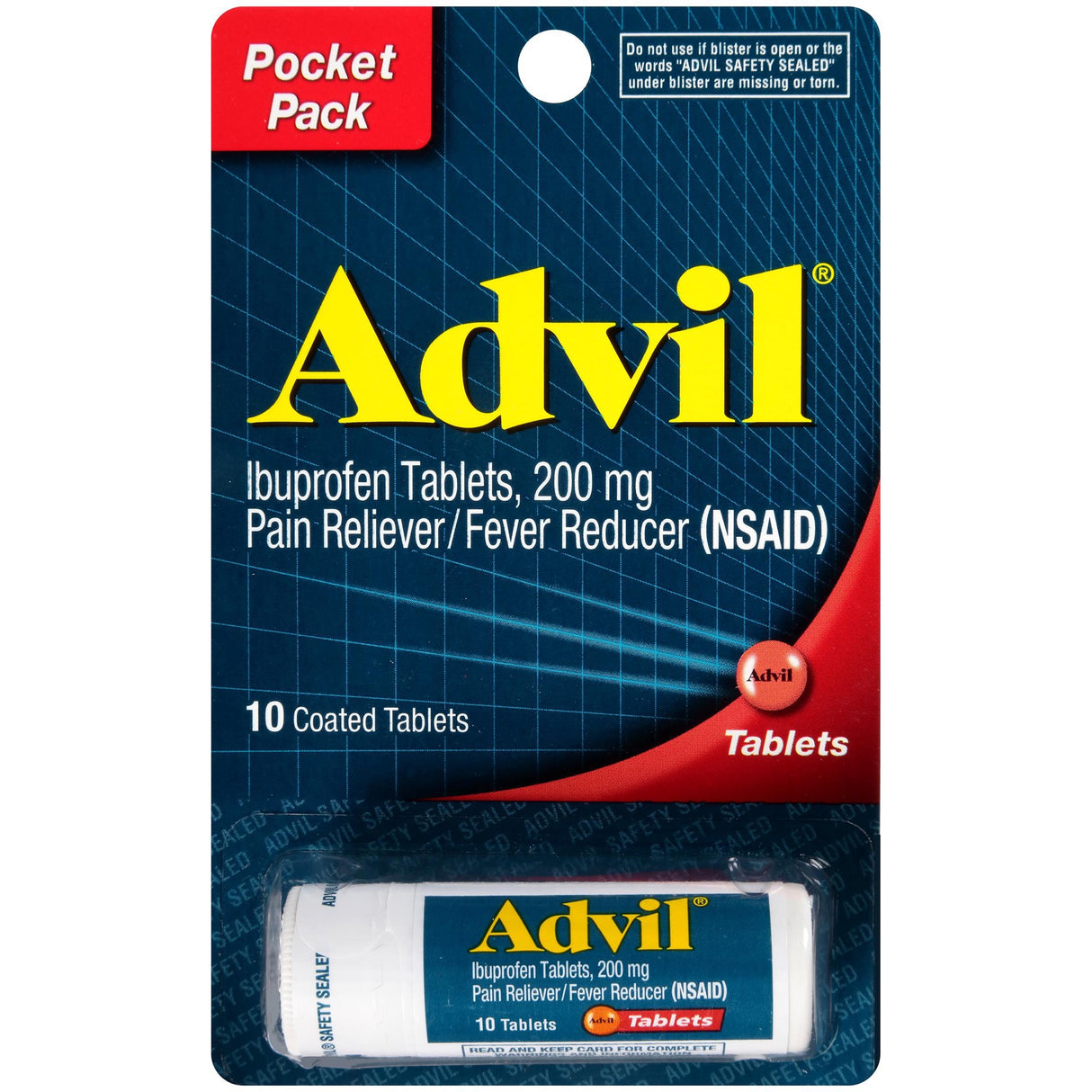 Advil Pain Reliever and Fever Reducer ibuprofen 200mg for Pain Relief