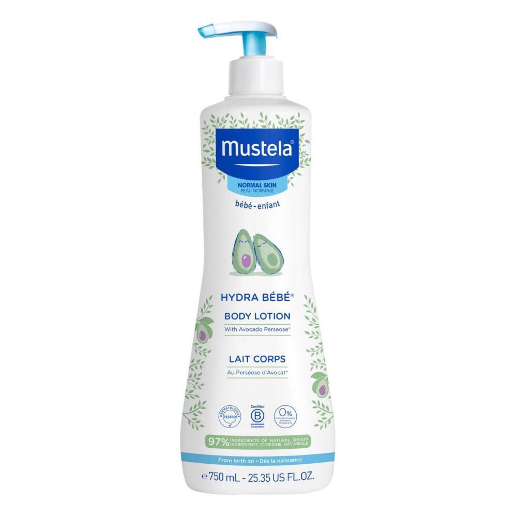 Mustela Baby Hydra Bebe Body Lotion with Natural Avocado Perseose