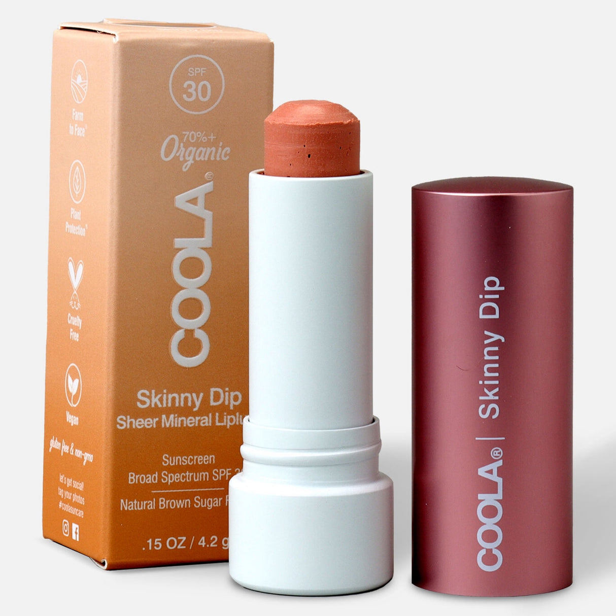 Coola Skinny Dip Sheer Mineral Liplux SPF 30