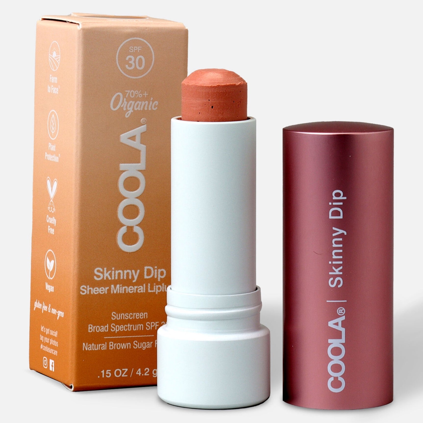 Coola Skinny Dip Sheer Mineral Liplux SPF 30