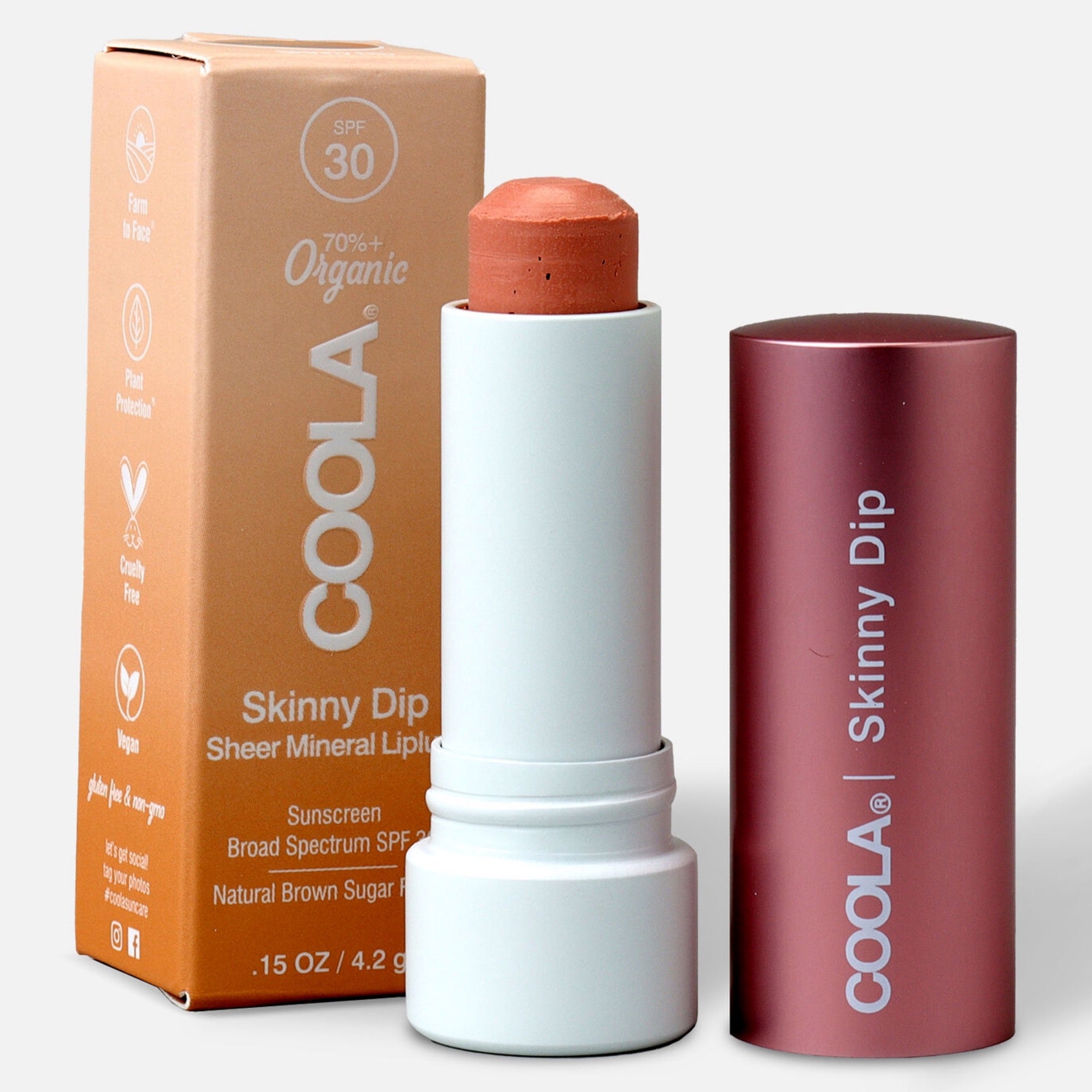 Coola Skinny Dip Sheer Mineral Liplux SPF 30
