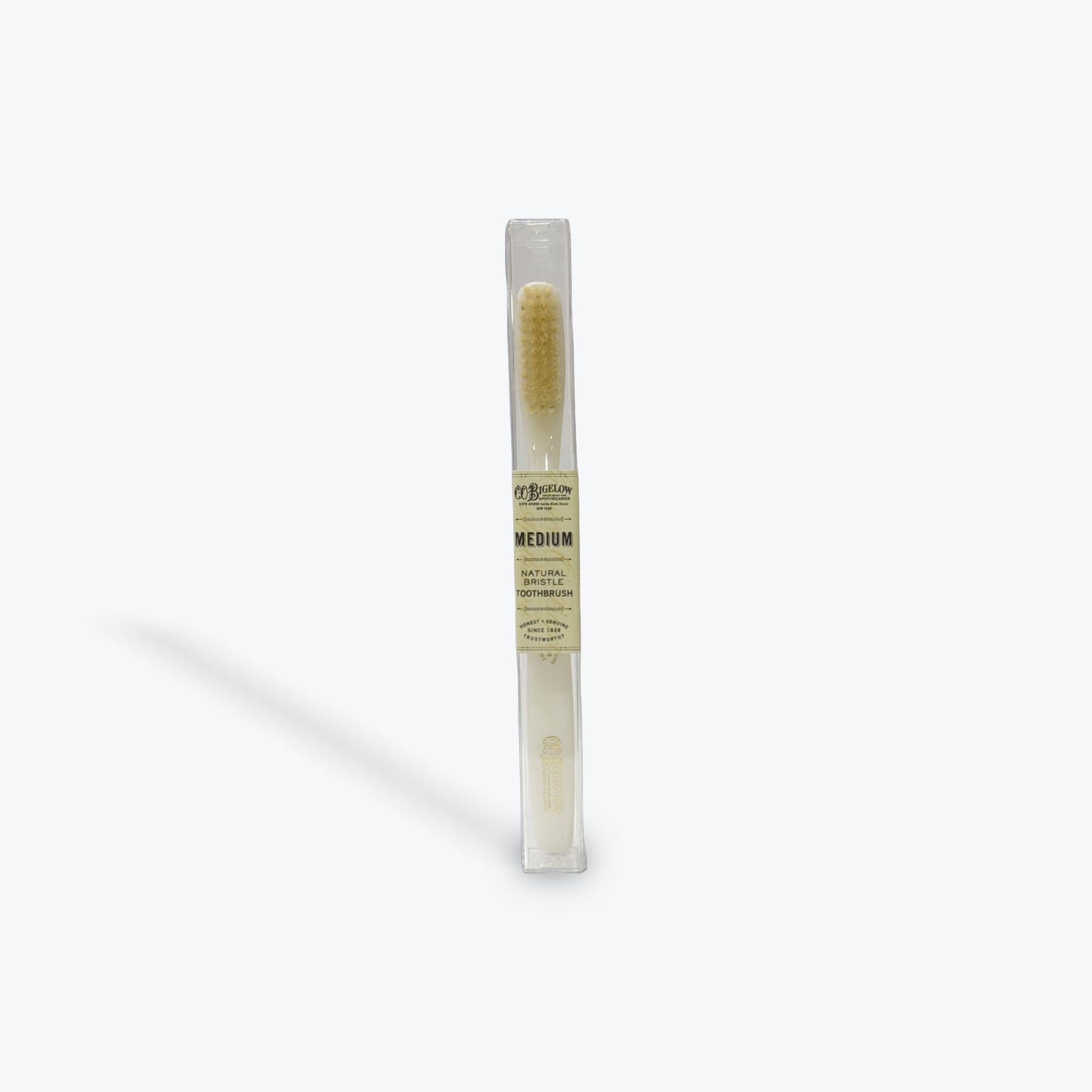 C.O. Bigelow Natural Bristle Toothbrush - Soft Ivory