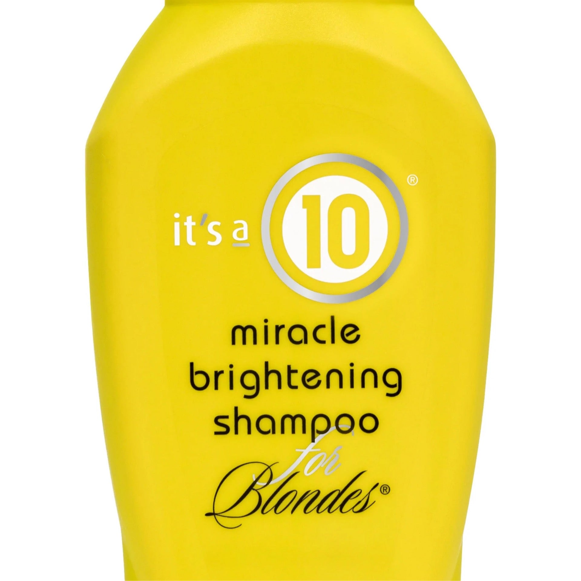 It’s a 10 miracle miracle Brightening shampoo for blondes