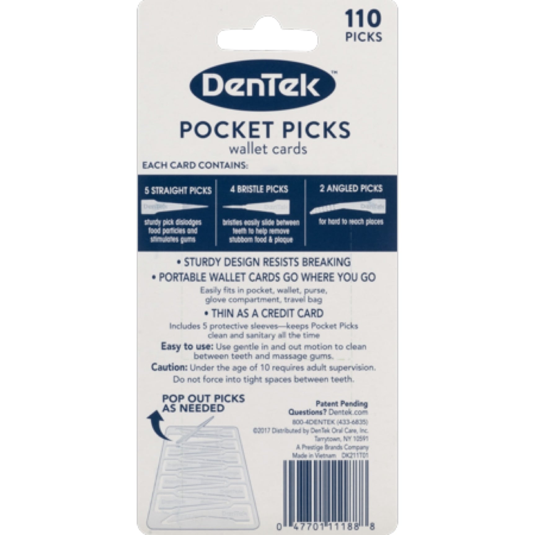 DenTek Pocket Picks Wallet Cards