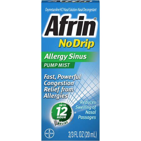 Afrin® No Drip Allergy Sinus 0.5oz (15mL) Nasal Pump Mist - Image 2