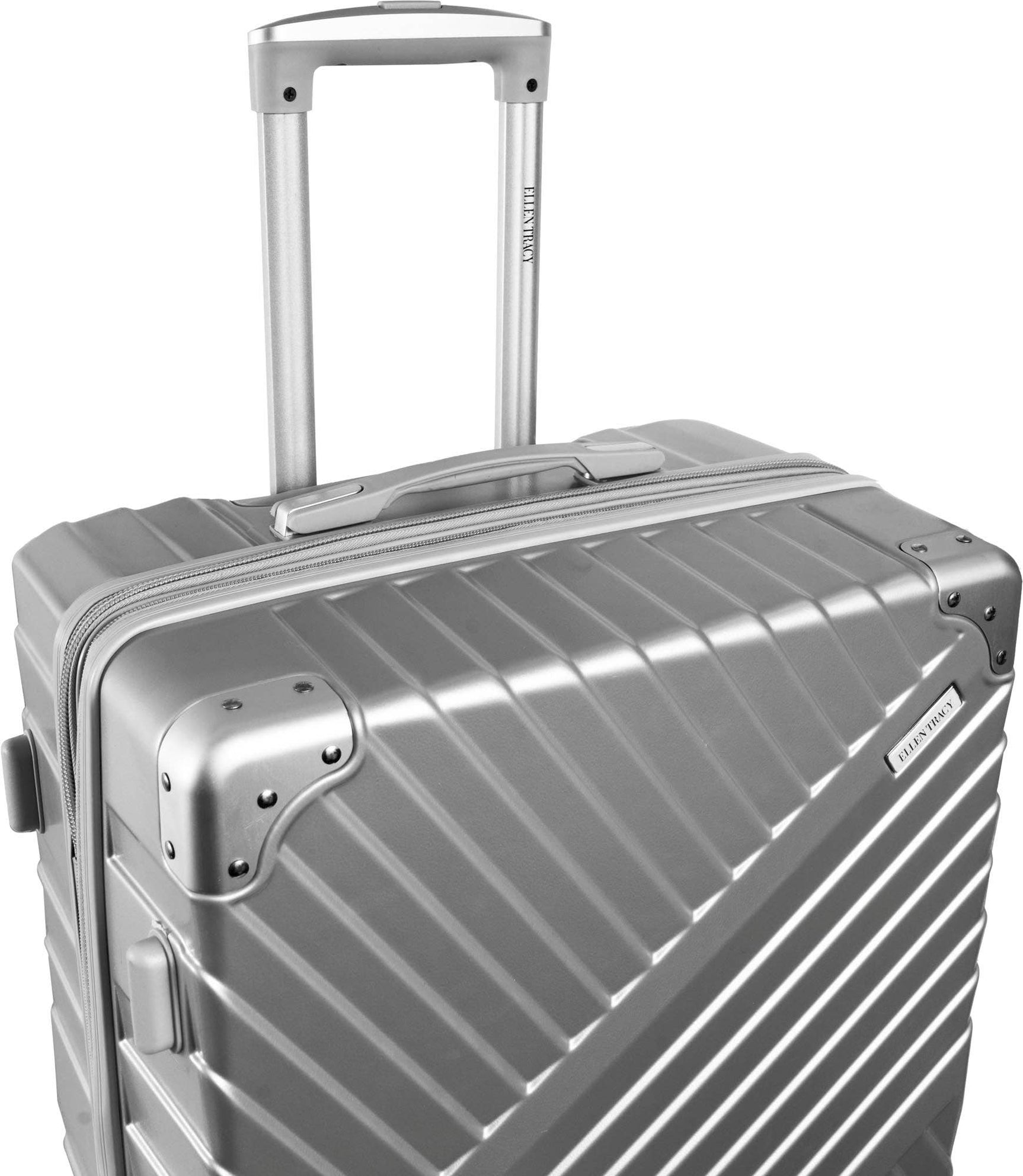 The Legend Ellen Tracy 3 PC Hard Sided Luggage Set: 331-CHROME - Image 5