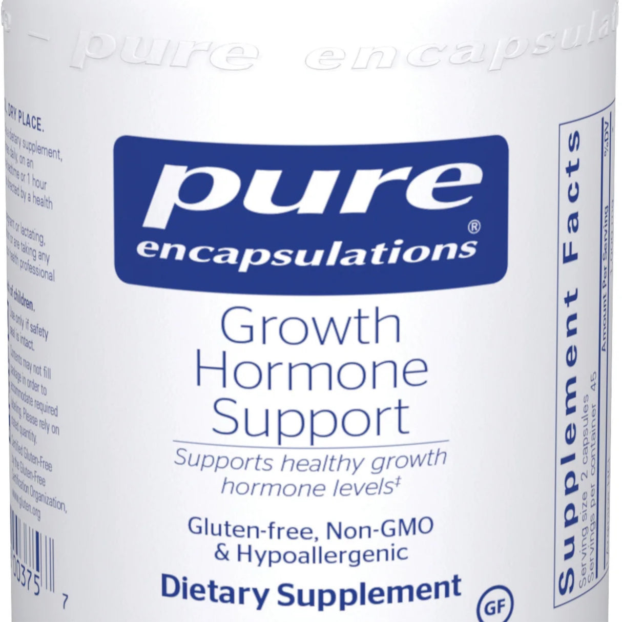 Growth Hormone Support - Pure Encapsulations - 90 Capsules - HGH