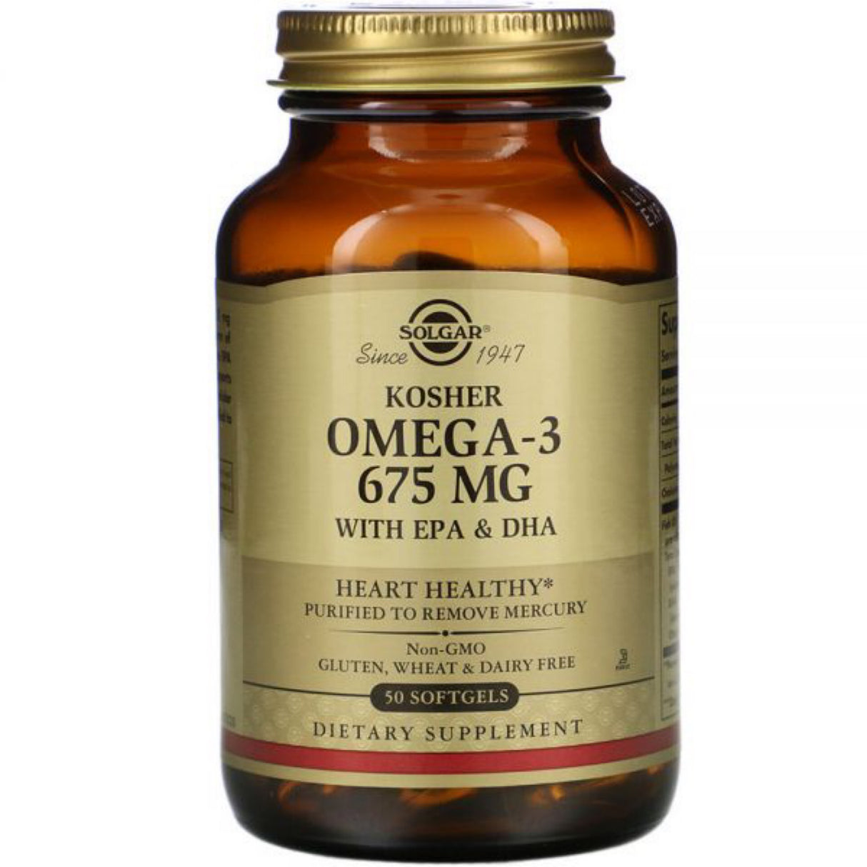 Solgar Omega-3 675 MG with EPA & DHA 50 softgels