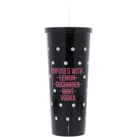 8 Oak Lane Stainless Tumbler Black Dot Tumblers