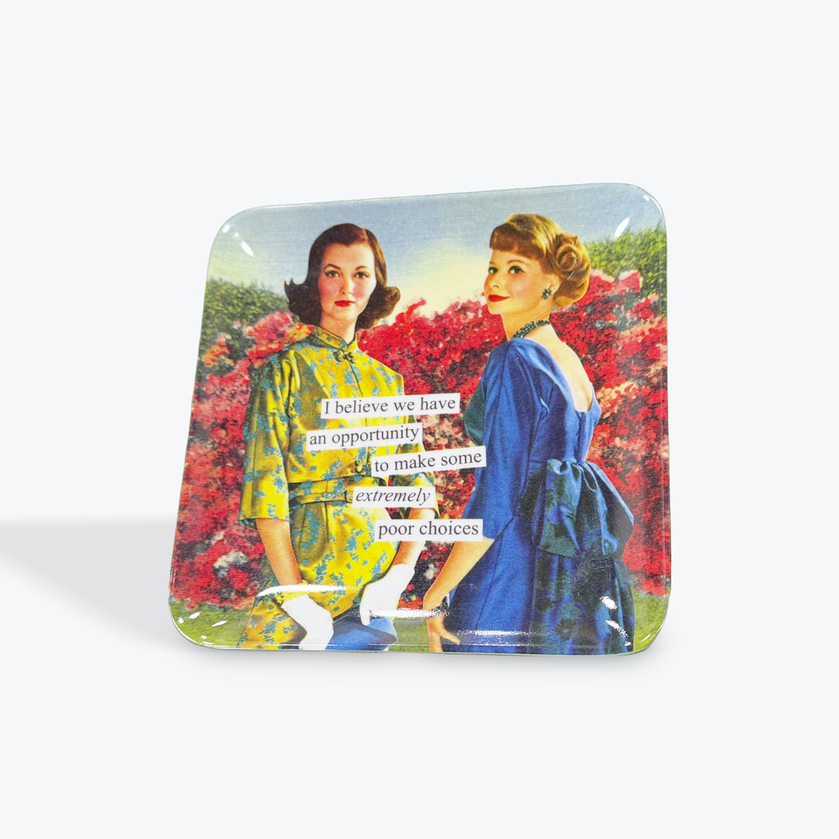 Anne Taintor “ I believe we have an opportunity to make some extremely poor choices” plate