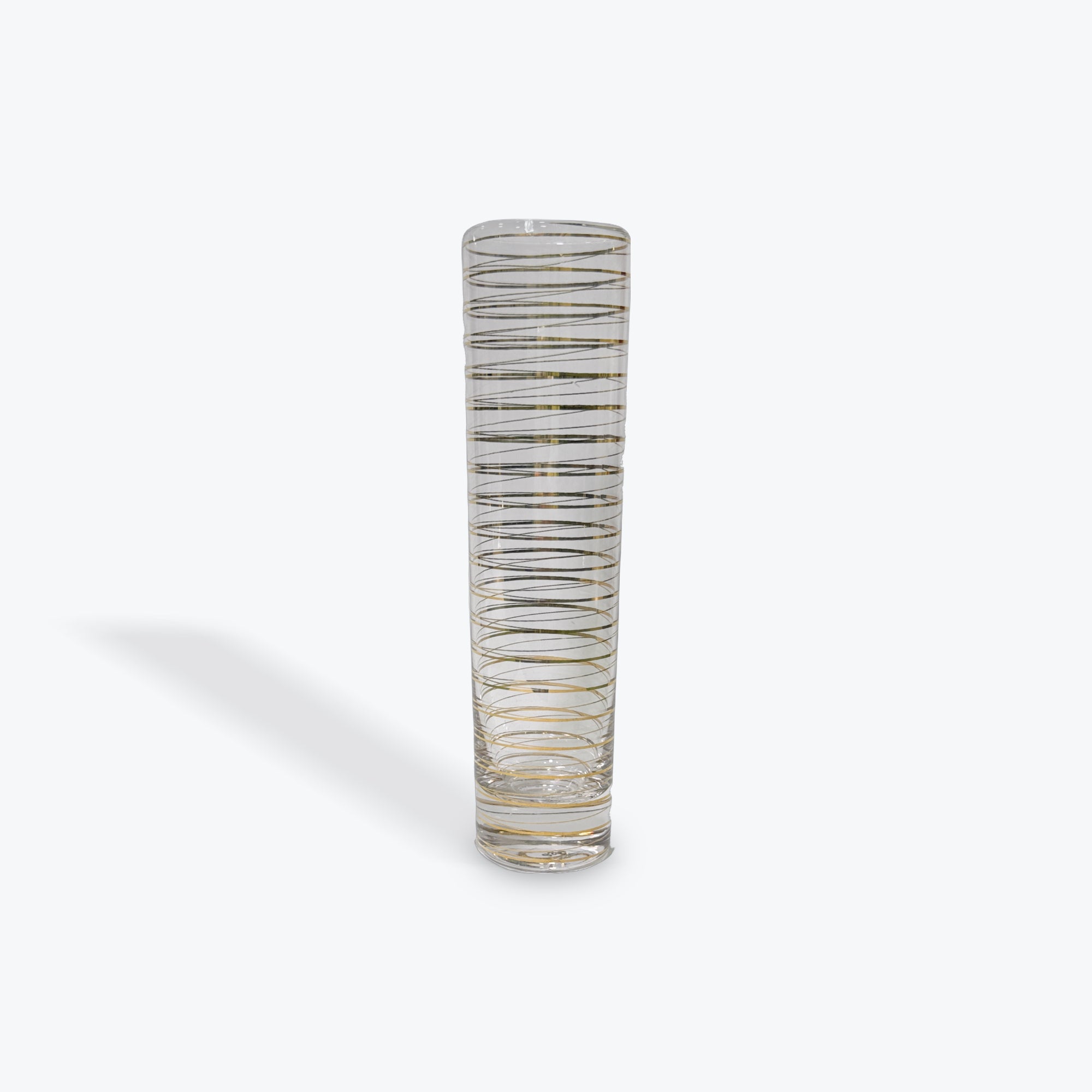 Zodax Centuri Golden Decal Striped Champagne Glass