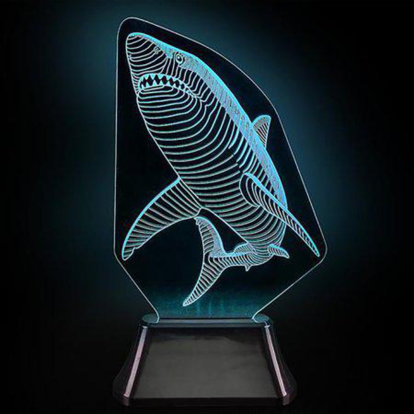 3D Shark Laser Night Light - Image 2