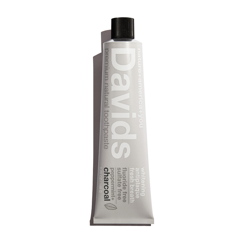 Davids premium toothpaste / charcoal+peppermint
