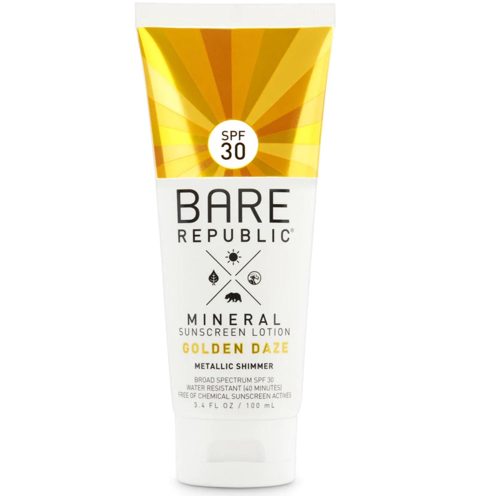 Bare republic mineral sunscreen lotion Golden daze