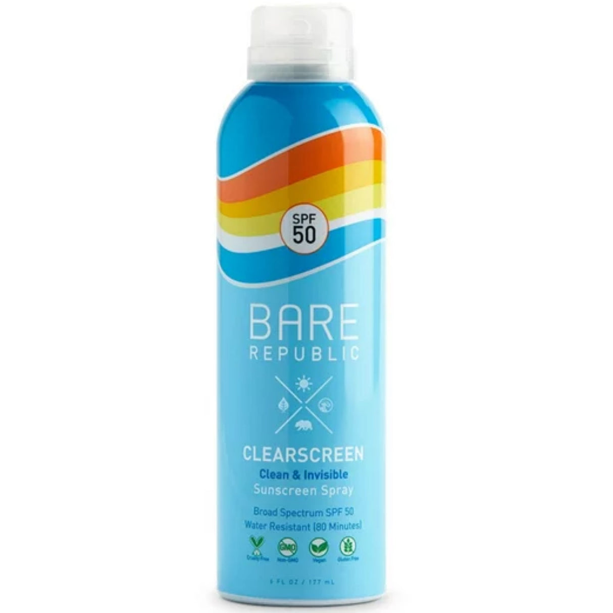 Bare republic Clear screen clean an invisible sunscreen spray SPF 50