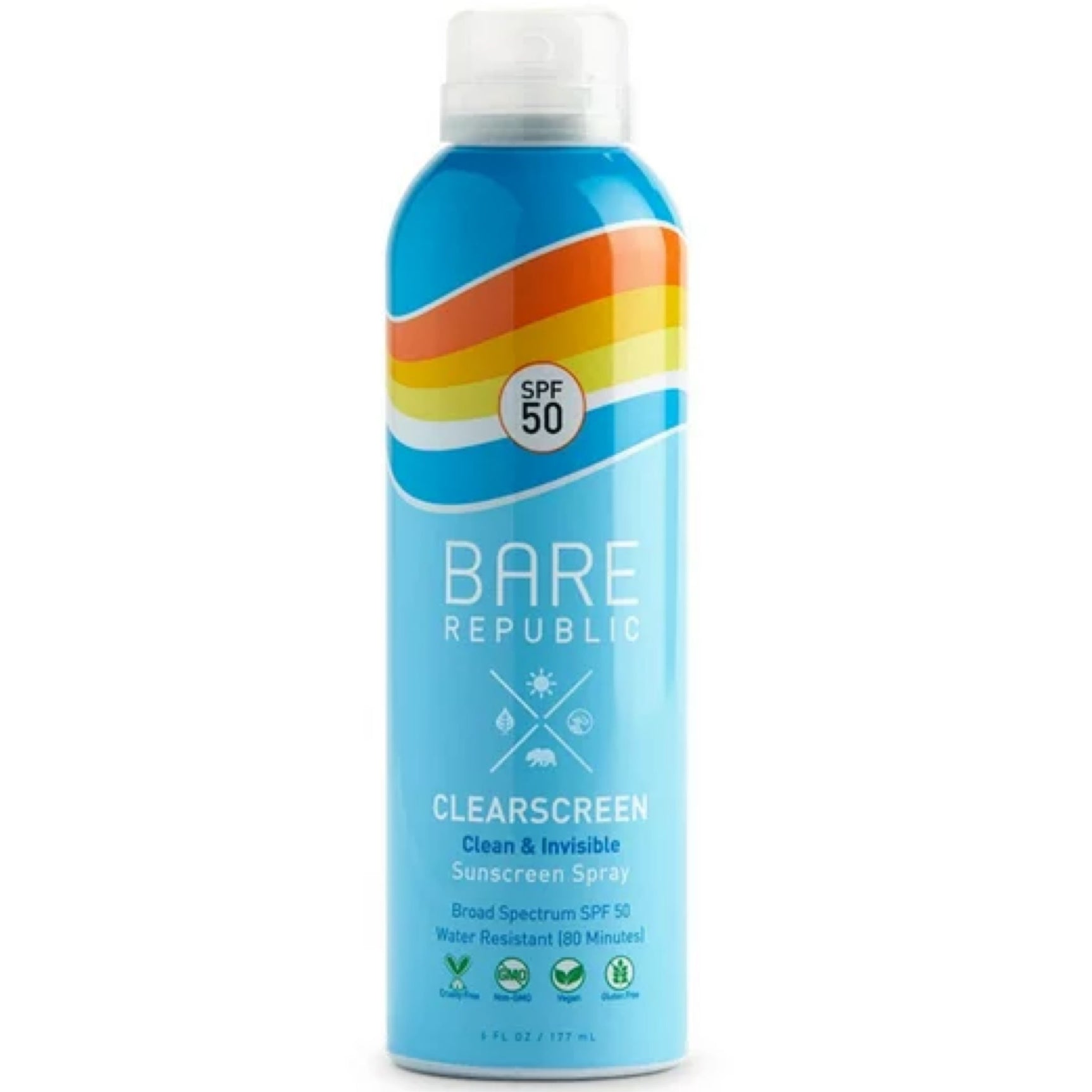 Bare republic Clear screen clean an invisible sunscreen spray SPF 50
