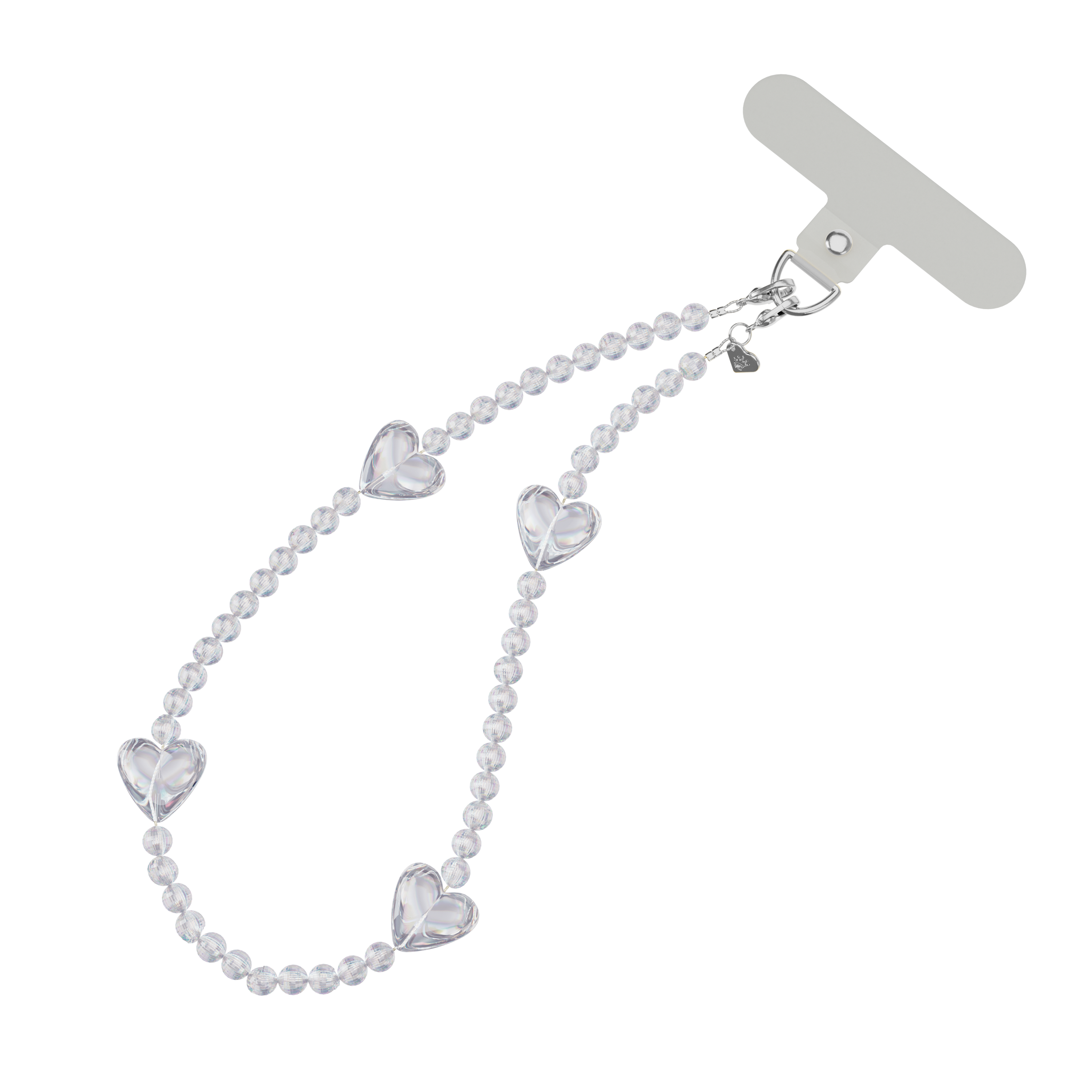 Holo Heart Phone Charm