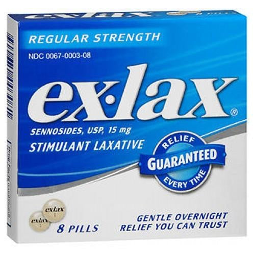 Ex-Lax Regular Strength Stimulant Laxative Pills