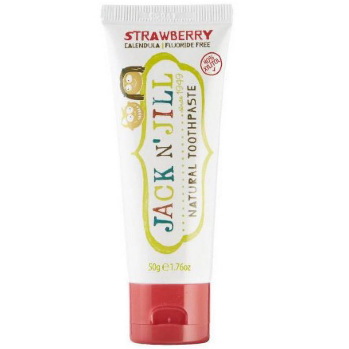 Jack n Jill natural toothpaste 50g strawberry flavour