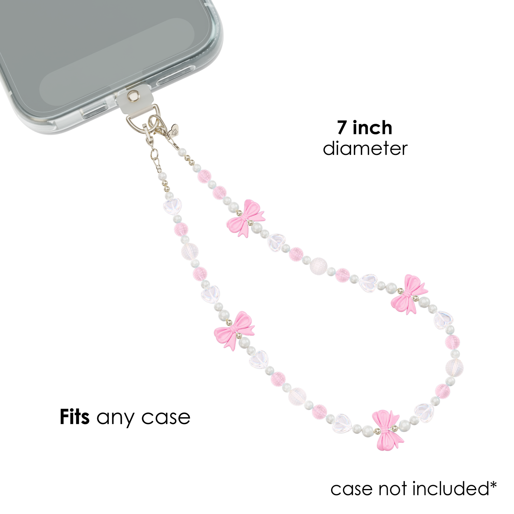 Pink Bow Phone Charm - Image 4