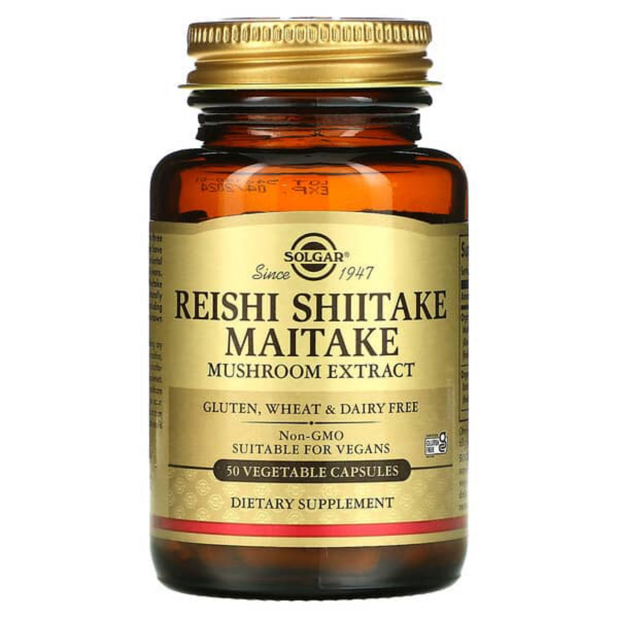 Solgar Reishi Shiitake Maitake Mushroom Extract, 50 vegetable tablets