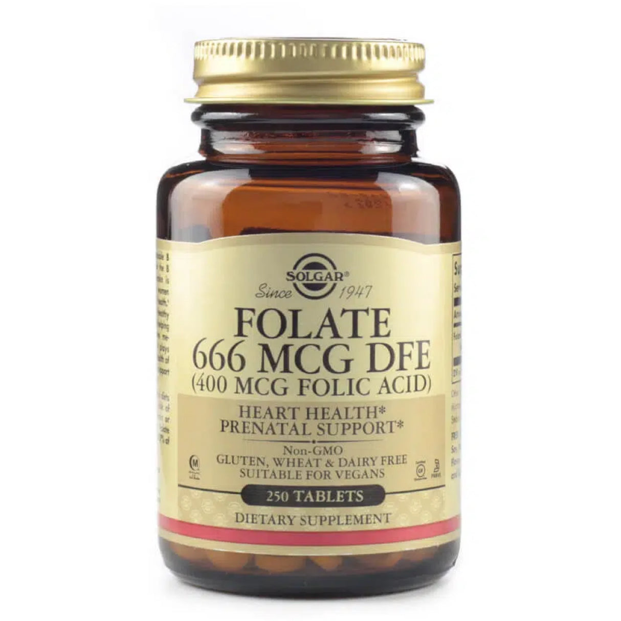Solgar Folate 666 MCG DFE (400 MCG Folic Acid) 100 tablets