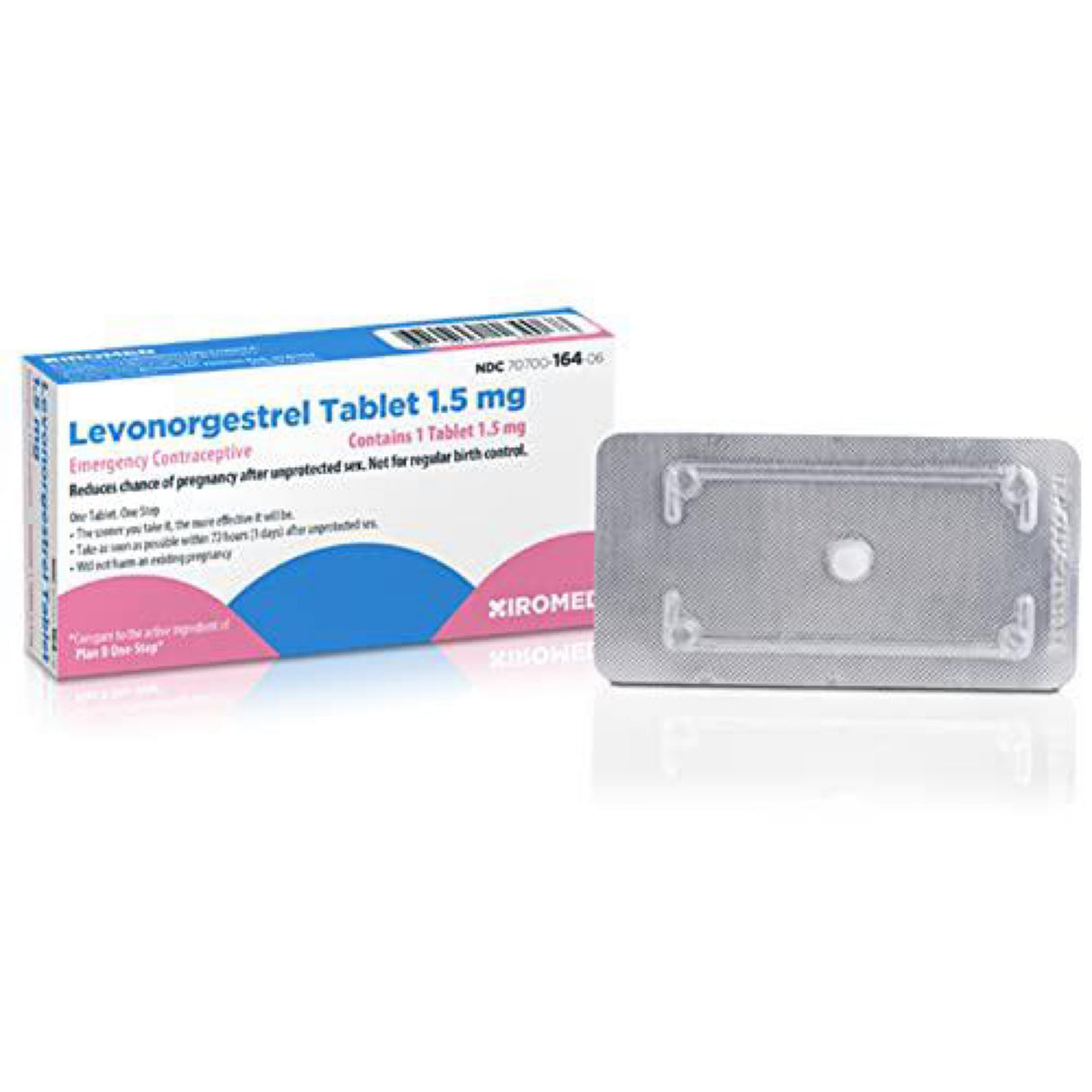 Xiromed Emergency Contraceptive Pill for Women - 1.5 mg LeVonOrgestrel Tablet -