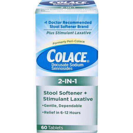 Colace 2-in-1 Stool Softener + Stimulant Laxative