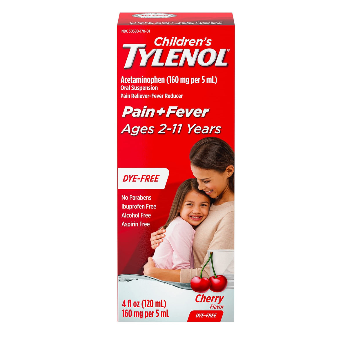 Children’s Tylenol Dye-Free 4oz Cherry flavor