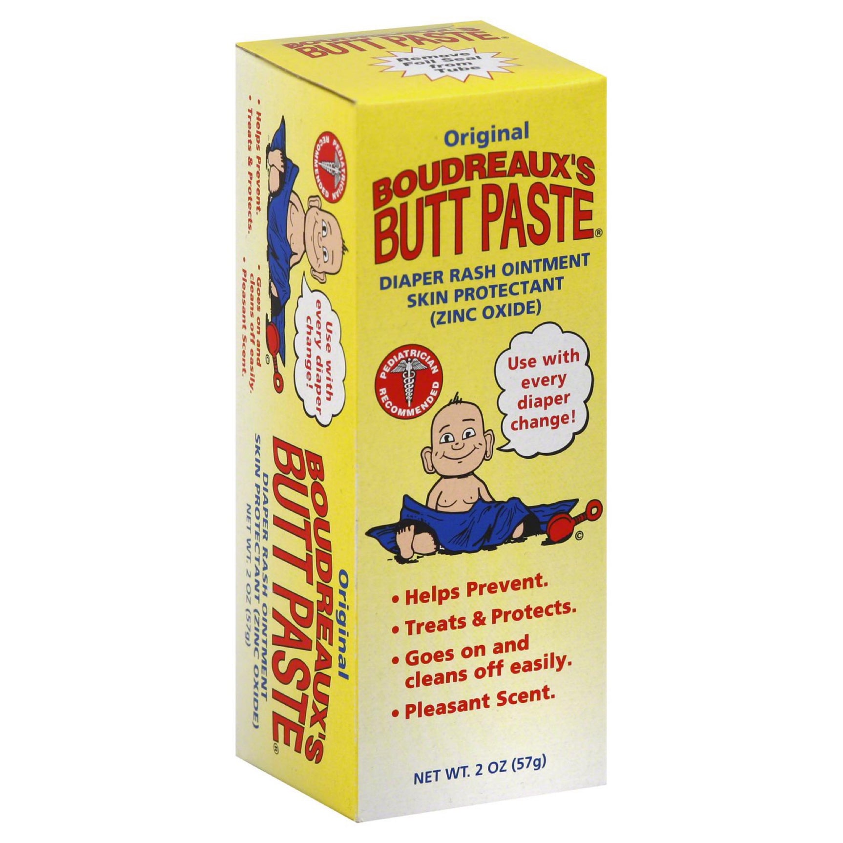 Boudreaux S Butt Paste Original Diaper Rash Cream for Baby tube