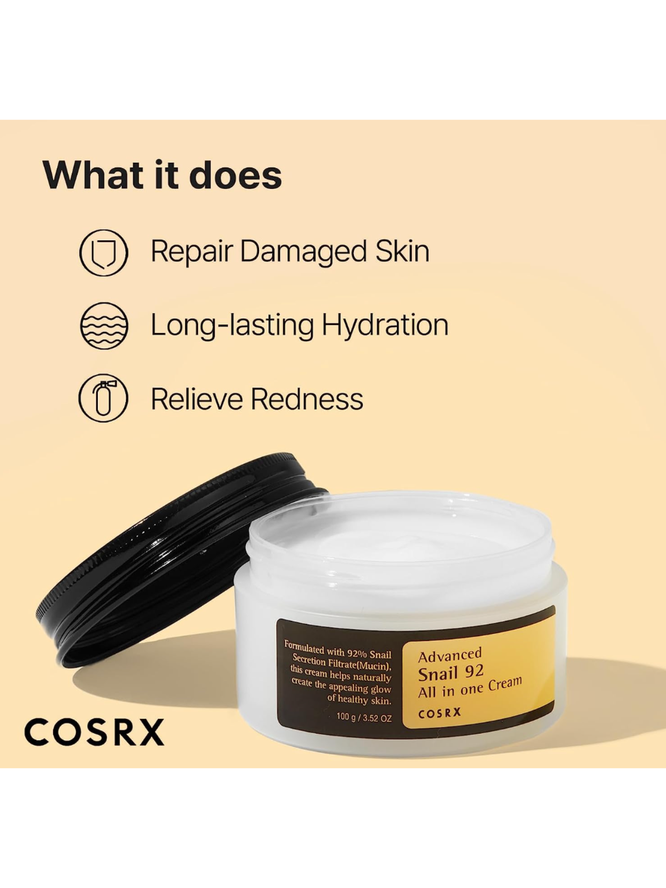 COSRX Advanced Snail 92 All in one Cream Moisturizer