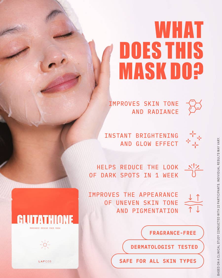 Glutathione Radiance Kbeauty Sheet Mask | 5-Pack