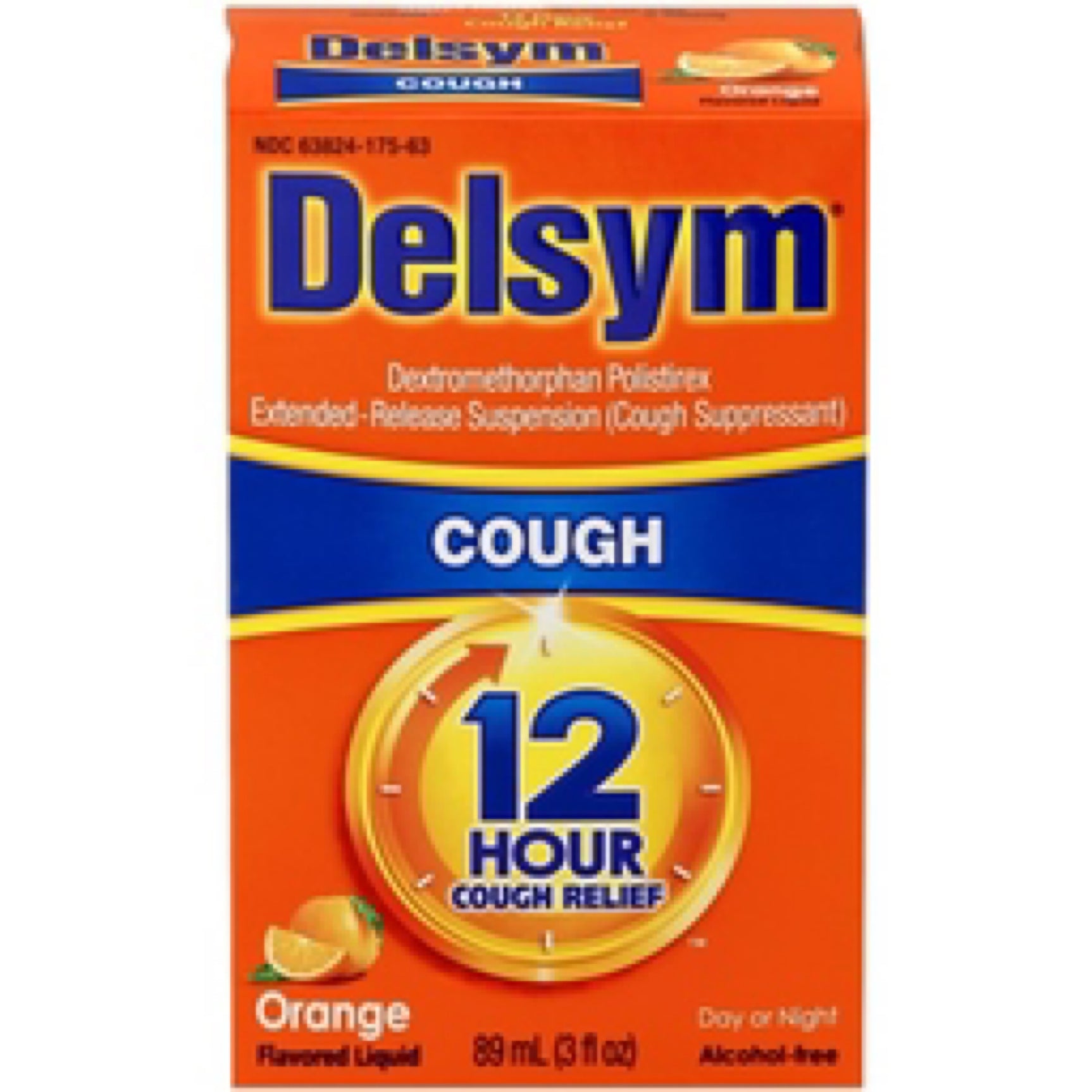 Delsym 12 Hour Orange Cough Relief Liquid