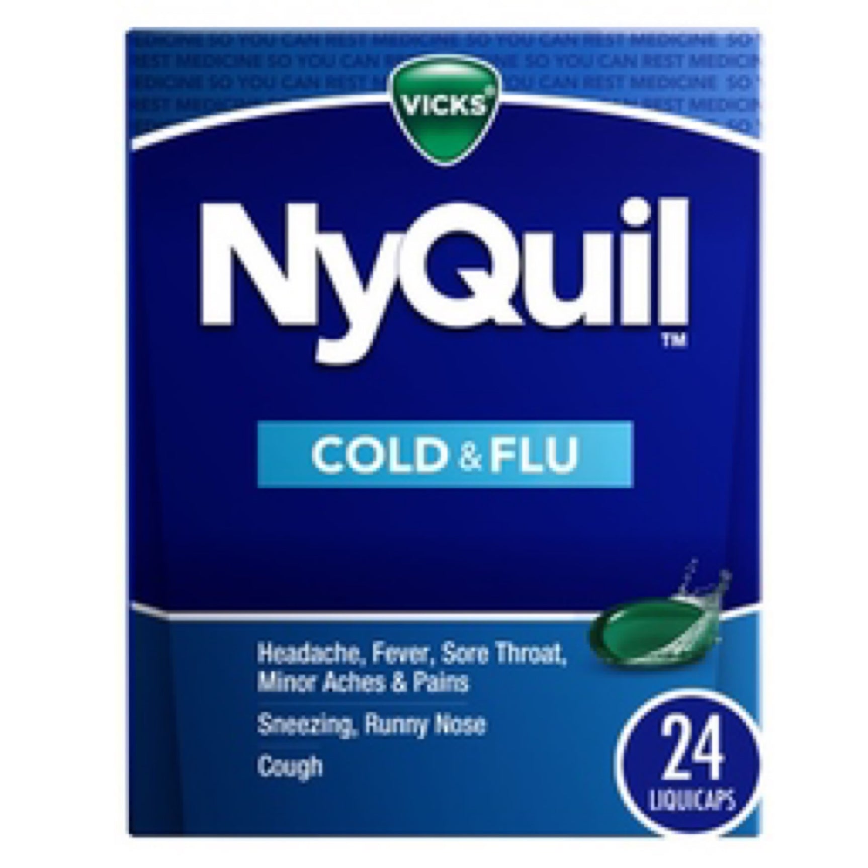 Vicks Nyquil Cold and Flu Nighttime Relief Liquid Capsules