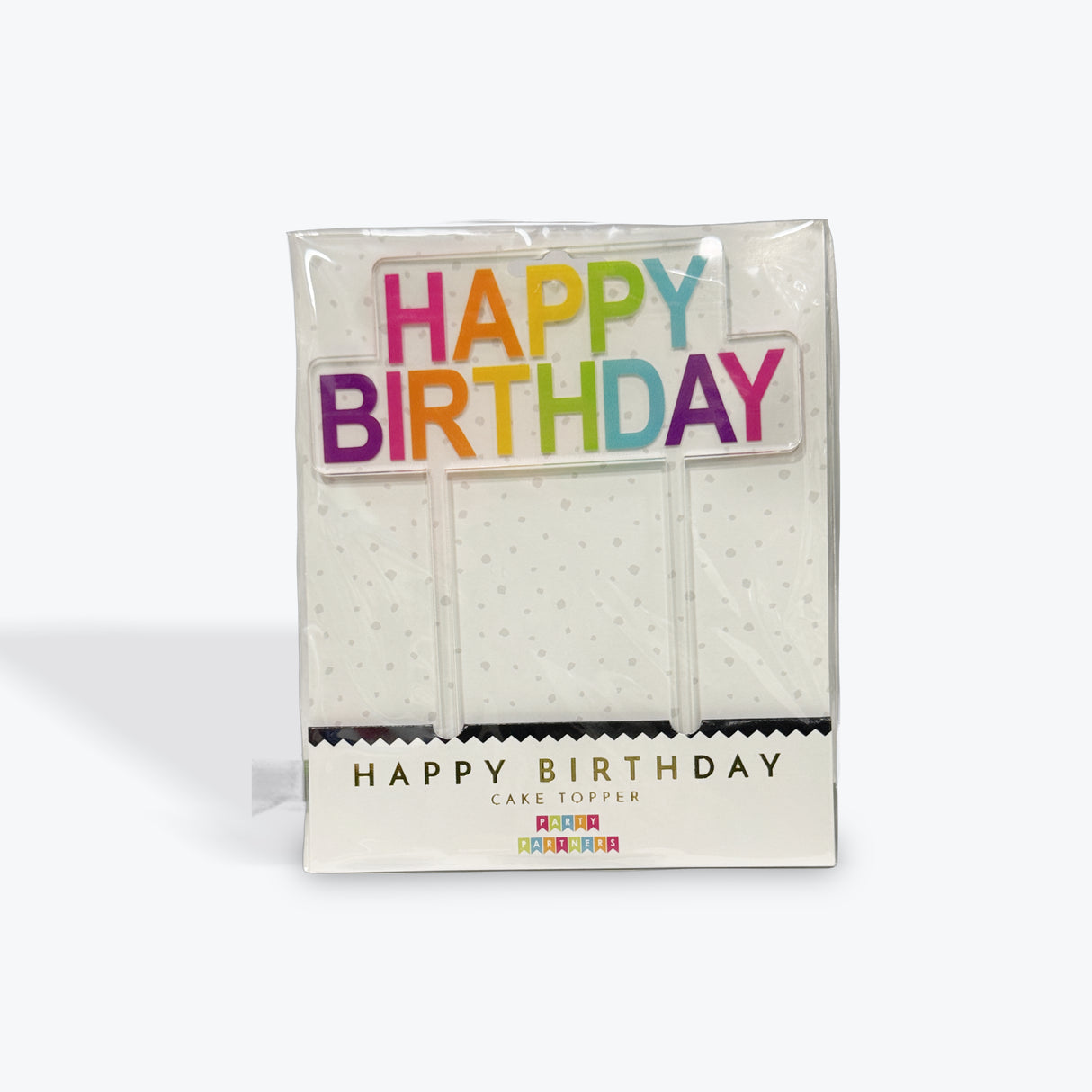 Party Partners Rainbow “Happy Birthday” Cake Topper