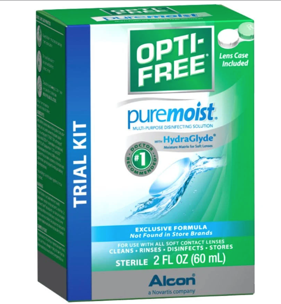 Opti-Free Puremoist Multi-Purpose Disinfecting Solution, White