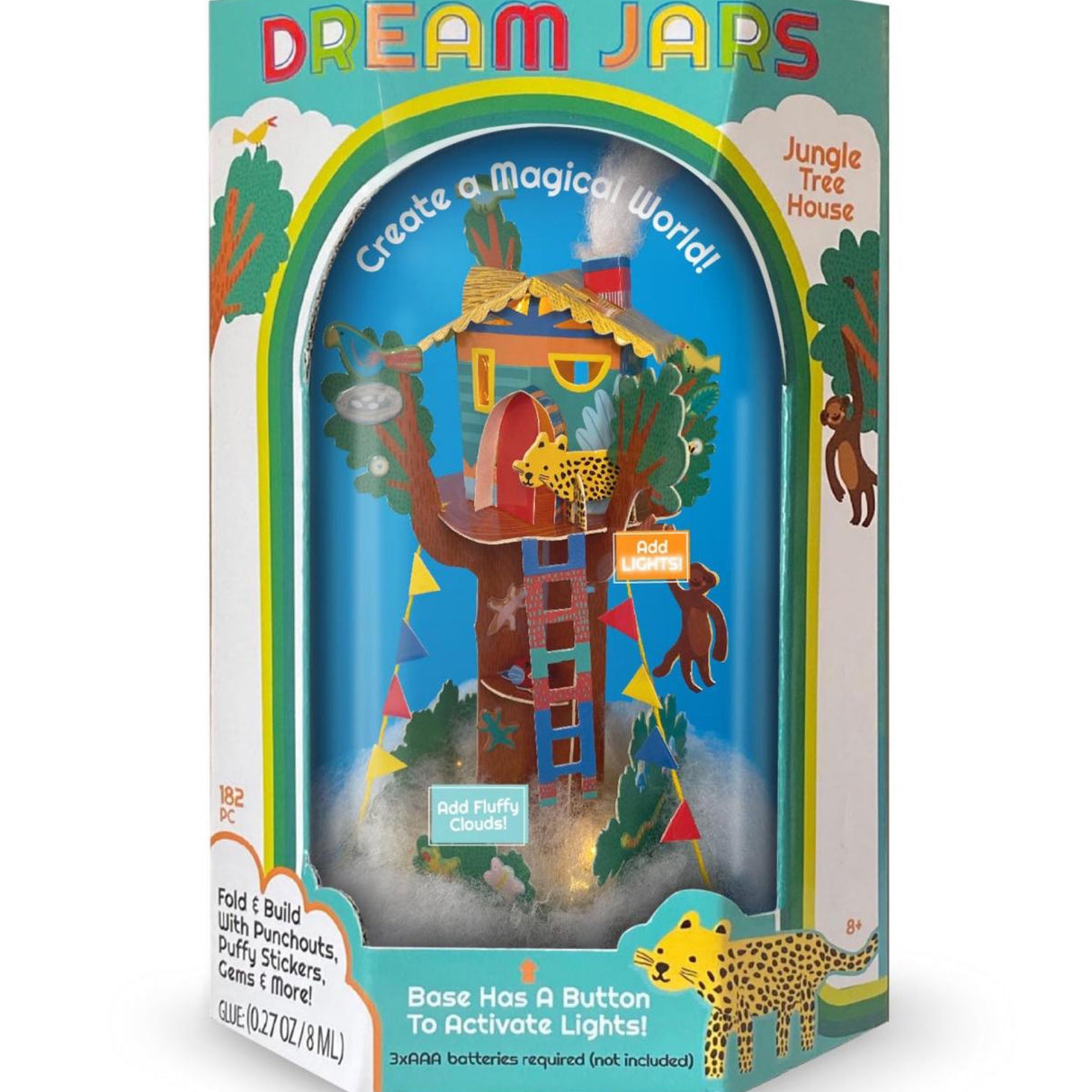 Treehouse Bright Stripes Dream Jar