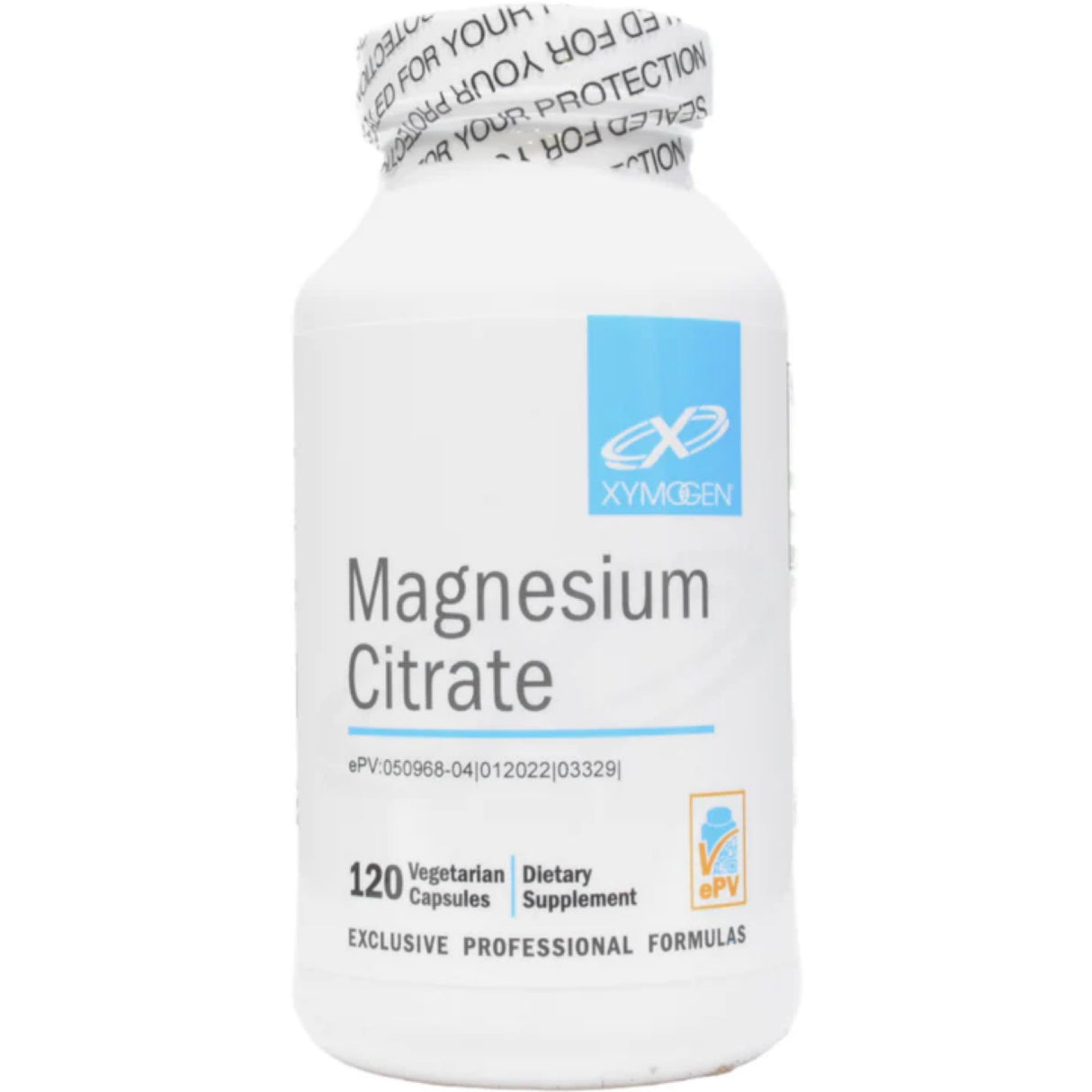 Xymogen Magnesium Citrate Capsules - Vegan Magnesium Supplement for Women + Men
