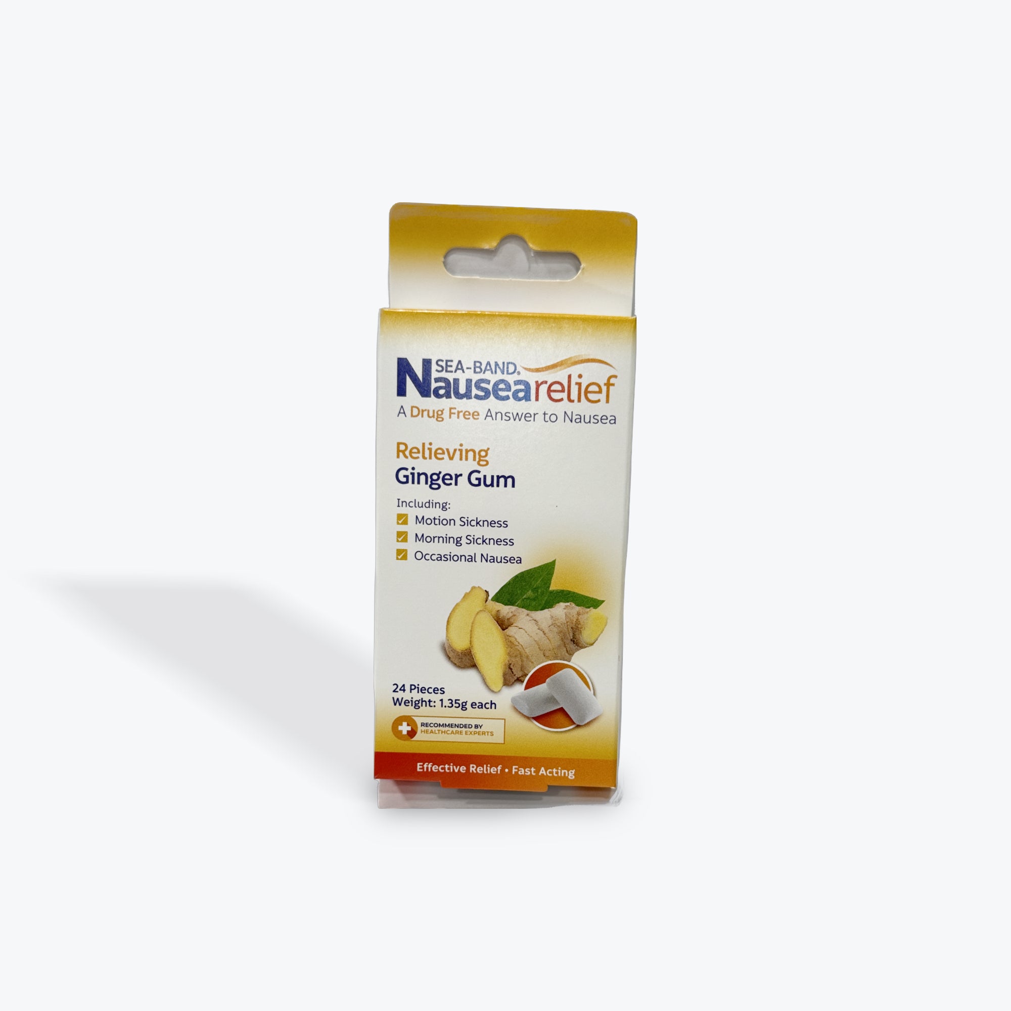 Sea-Band Nausea Relief Relieving Ginger Gum