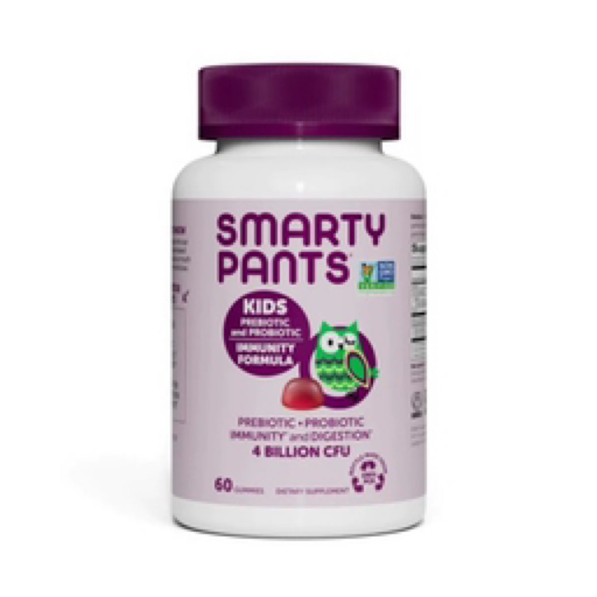 Smarty Pants Kids Prebiotic and Probiotic 4 Billion CFU 60 Gummies
