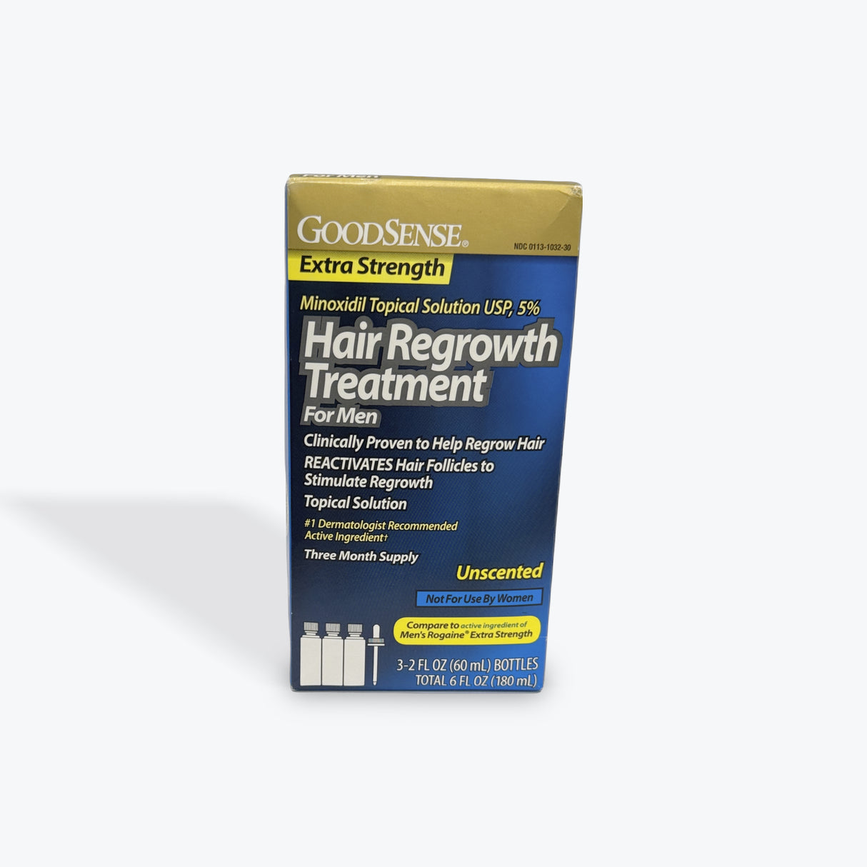 GoodSense Minoxidil Topical Solution 5% Hair Regrowth Treatment for Men