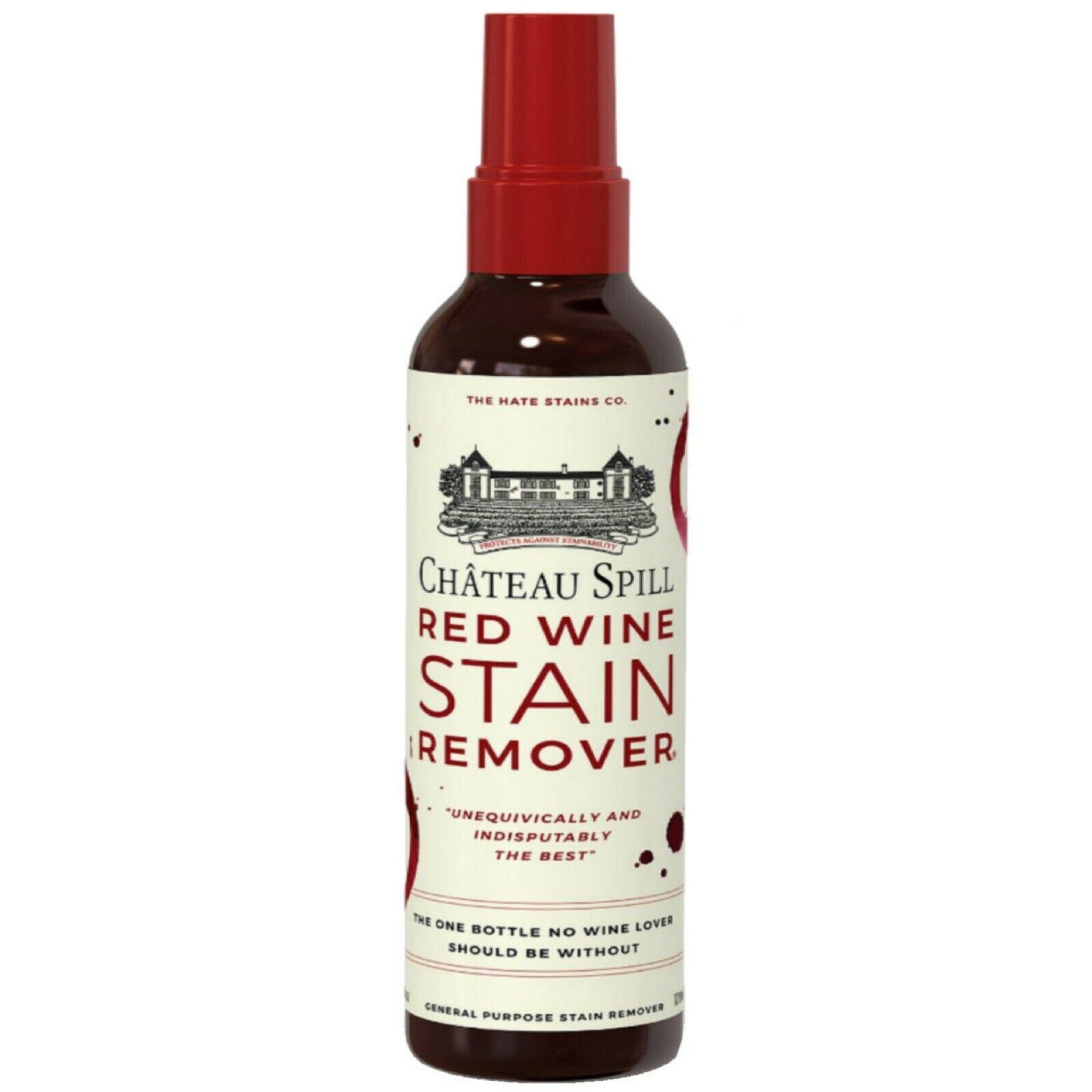 Chateau Spill Red Wine Stain Remover – Super Concentrated and Safe Spray Cleaner for New and Set-In Wine Stains on Carpet