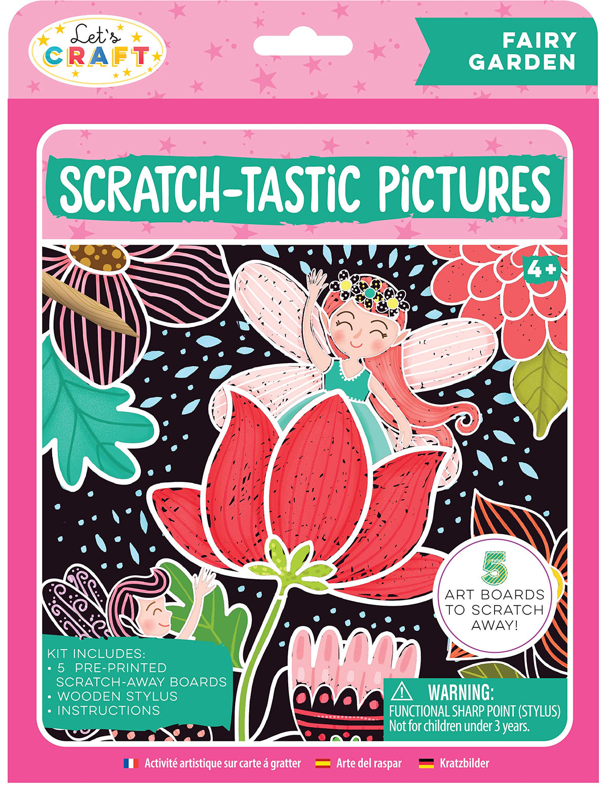 Let’s Craft Fairy Garden Scratch-Tastic Pictures