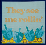 Jollity & Co They See Me Rollin’ Napkins