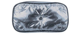 iscream Chrome Puffy Tufted Metallic 8.5 " x 4.5 " Zippered Cosmetic Bag