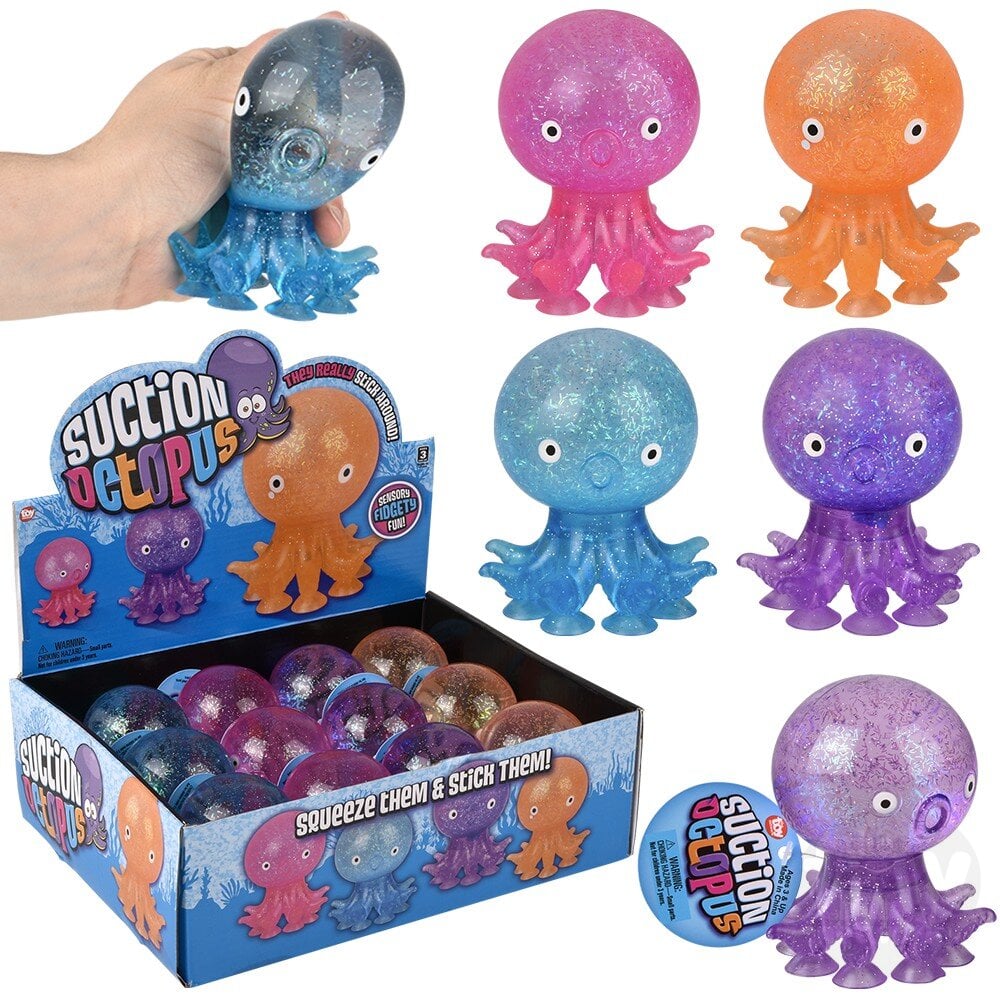 The Toy Network Suction Octopus Squishy Toy