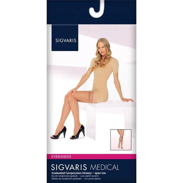 Sigvaris Eversheer 15-20mmHg LL Suntan Compression Stockings